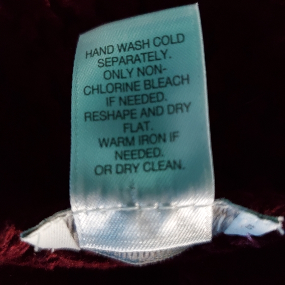 J. Jill Sweater Poncho Burgundy One Size - Picture 9 of 9